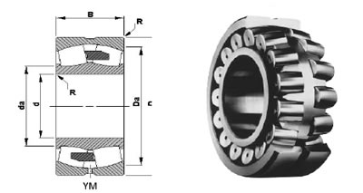TIMKEN23168YMBYM型平面图